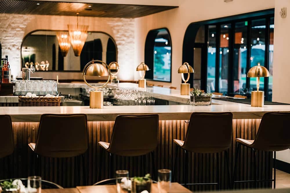 Bar area during a private event